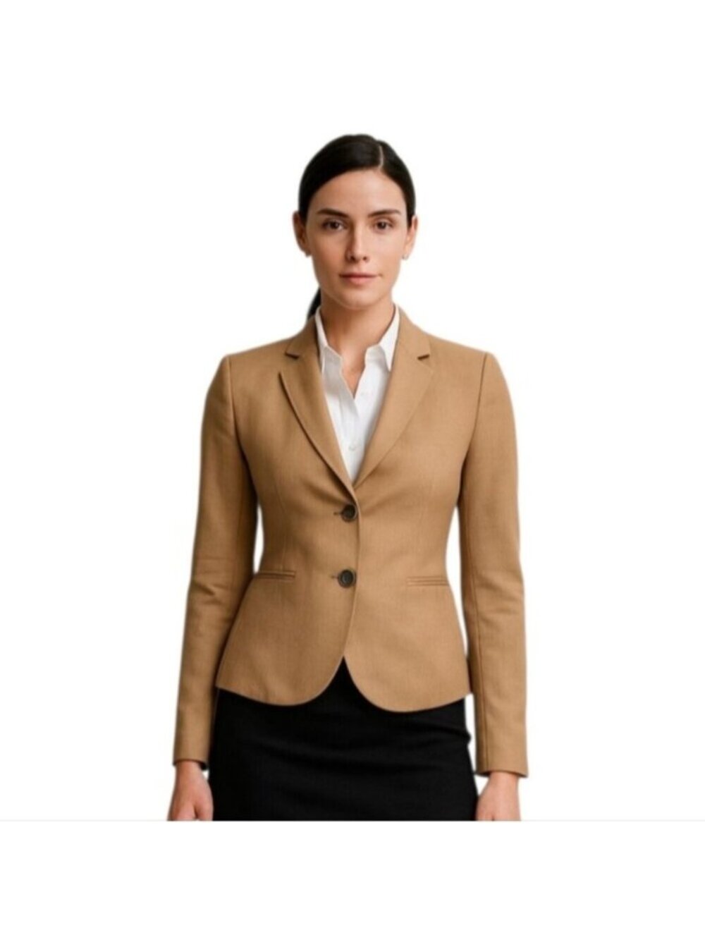 J. Crew Tan Wool Single Breasted Blazer
